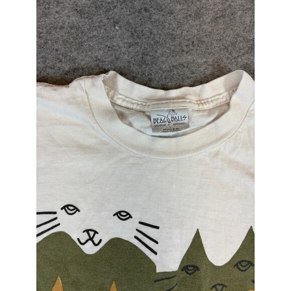 VTG Charleston SC Cat Graphic T-Shirt Mens L Abstract M Segal Art Single Stitch - Picture 3 of 8